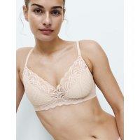 M&S Amelia Lace Non Wired Full Cup Bra A-E Opaline