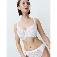 M&S Amelia Lace Wired Minimiser Bra (C-H) White