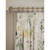 Watercolour Floral Pencil Pleat Curtains