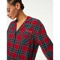 M&S Personalised Women's Checked Pyjama Set Red Mix