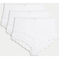 3pk Lace Trim Full Briefs