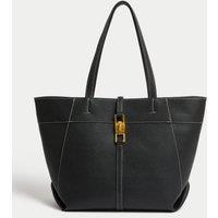 Faux Leather Tote Bag