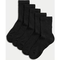 5pk Cotton Rich Sports Socks (6 Small - 10.5 Large)