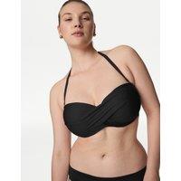 Wired Twist Front Bandeau Bikini Top D-GG