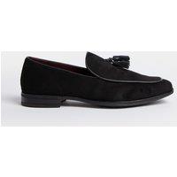 M&S Velvet Loafers Black