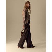 Cord Wide Leg Trousers