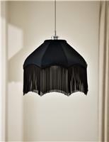 Fringed Velvet Lamp Shade