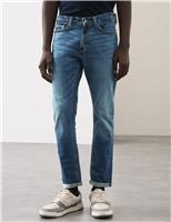 Autograph Slim Fit Japanese Selvedge Stretch Jeans Black