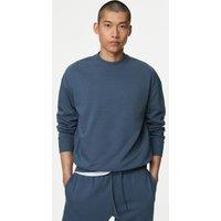 Oversized Cotton Rich Crew Neck Sweatshirt