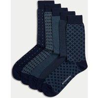 5pk Assorted Modal Pima Cotton Socks