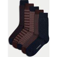 5pk Assorted Modal Pima Cotton Socks