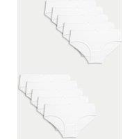 10pk Cotton with Stretch Knickers (2-14 Yrs)