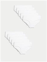 10pk Cotton with Stretch Knickers (2-14 Yrs)
