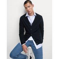 Extra Fine Lambswool Rich V-Neck Cardigan