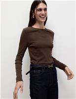 Cotton Rich Ribbed Top