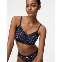 Lace Printed Non Wired Bralette A-E