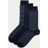 3pk Assorted Egyptian Cotton Rich Socks