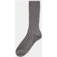 Cashmere Rich Ribbed Socks