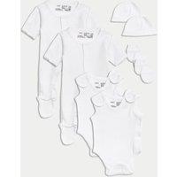 M&S 8pc Pure Cotton Premature Starter Set White