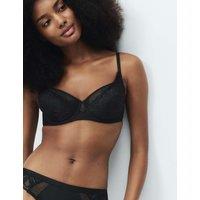M&S Amelia Lace Natural Lift Full Cup Bra A-E Black