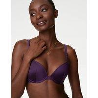 Ella Lace Trim Wired Push Up Plunge Bra (A-E)