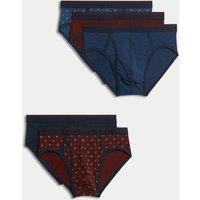 5pk Cotton Rich Cool & Fresh Geometric Briefs