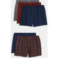 5pk Cool & Fresh Pure Cotton Woven Boxers