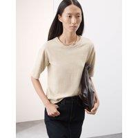 Cotton Rich Knitted Top with Silk