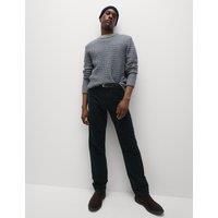 Regular Fit Italian Moleskin 5 Pocket Trousers