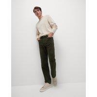 Regular Fit Italian Moleskin 5 Pocket Trousers