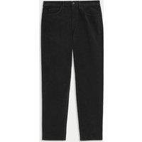 M&S Straight Fit Italian Moleskin 5 Pocket Trousers Black