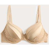 Rosie Silk & Lace Wired Full Cup Bra A-E Rose Quartz