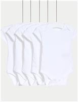 5pk Pure Cotton Waffle Bodysuits (5lbs - 3 Yrs)