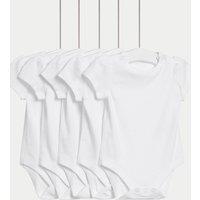 5pk Pure Cotton Pointelle Bodysuits (5lbs-3 Yrs)