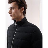 Feather and Down Puffer Jacket with Stormwear