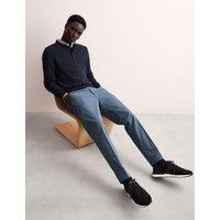 Tapered Fit Italian Flat Front Chinos