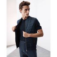 Cotton Rich Zip Up Quilted Gilet with Stormwear