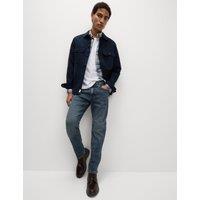 Slim Fit Vintage Wash Stretch Jeans