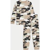 Pure Cotton Camouflage Pyjamas (7-14 Yrs)