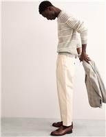 Tapered Fit Pleated Italian Trouser with Cashmere.