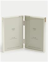 Metal Double Photo Frame 4x6 Inch