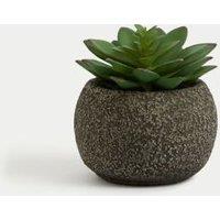 Artificial Mini Succulent in Concrete Pot