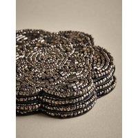 Set of 4 Beaded Scallop Coasters