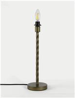 Metal Twisted Table Lamp Base