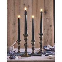 Set of 4 TruGlow Dripping Wax Taper Candles