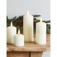 Set of 4 TruGlow Pillar LED Candles