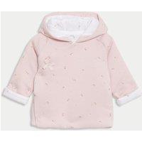 Pure Cotton Floral Hooded Jacket (7lbs-1 Yrs)