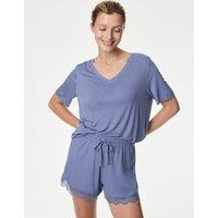 Body Soft Lace Trim Pyjama Shorts