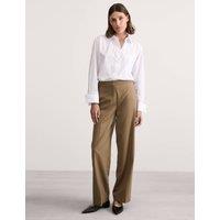 Wool Rich Straight Leg Trousers