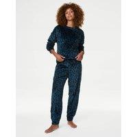 Fleece Printed Pyjama Set